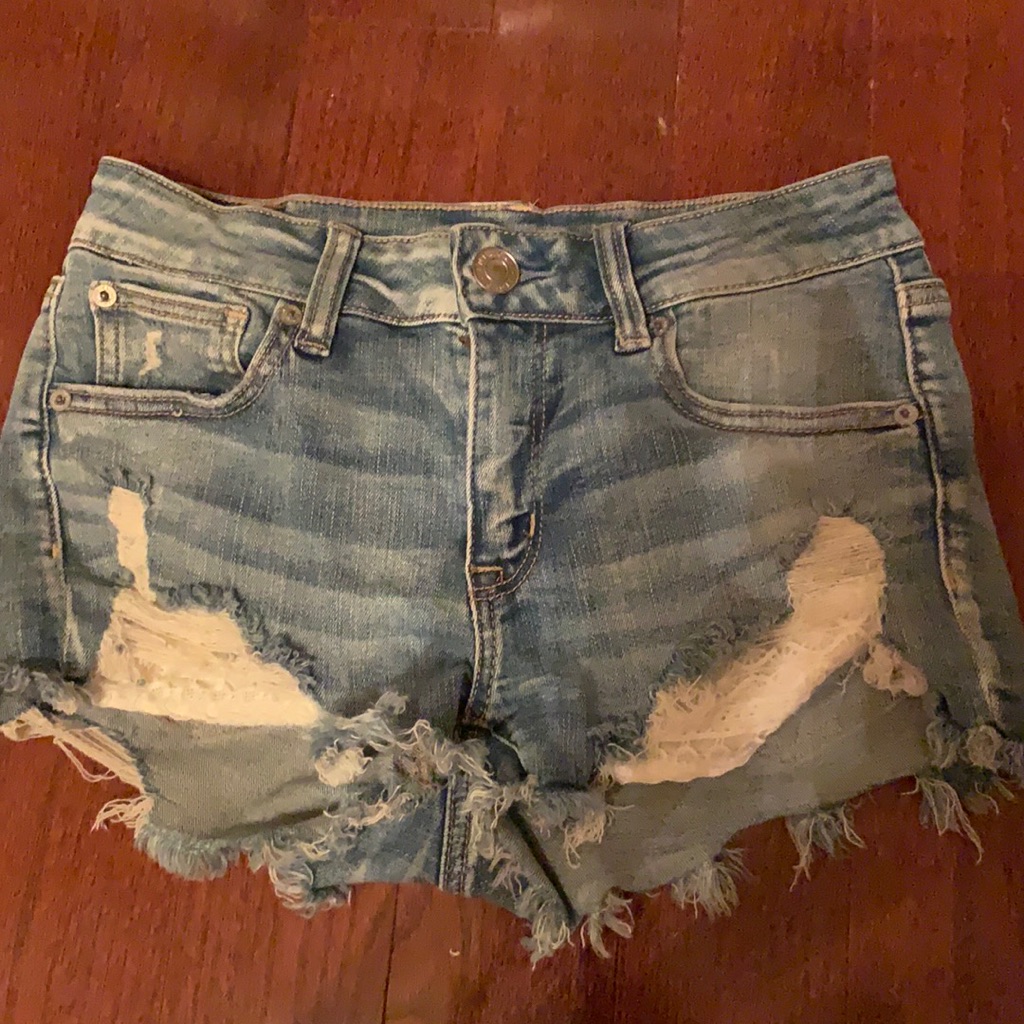 American Eagle Patchwork Shorts